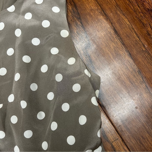 Madewell Shirred Silk Polkadot Dress - Picture 6 of 9